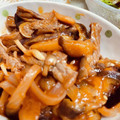 ゆずはちみつまま's cooksnap of when they made 牛肉となすときのこのケチャップ炒め♪.
