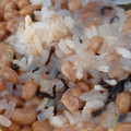 カクヨ's cooksnap of when they made 納豆・塩昆布和えをご飯にのせて.