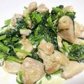 ぴかぴかぴかぴか's cooksnap of when they made 鶏もも肉とほうれん草のチーズ炒め☆.
