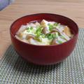 Yukiまむ's cooksnap of when they made 簡単に厚揚げときのこのお味噌汁.