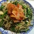 aizu_po's cooksnap of when they made キムチたっぷりもやしとにらのひき肉いため.
