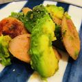 わか★'s cooksnap of when they made 魚肉ソーセージとアボカドの黒胡椒まみれ♡.