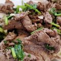 Ra16's cooksnap of when they made 牛肉と香菜の塩炒めライム風味（タコス風）.
