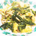 みぽぴぽ's cooksnap of when they made ほうれん草としめじと卵のマヨ炒め.