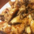 とむ子。's cooksnap of when they made 鶏むね肉と舞茸のやみつきハニーマスタード.