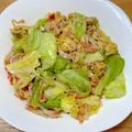 yuka119's cooksnap of when they made 春キャベツとカニカマの　甘辛醤油卵炒め❀.