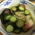ゆ0518か's cooksnap of when they made 簡単☆タコとわかめときゅうりの酢の物.