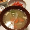 Nana983's cooksnap of when they made ✽味噌汁にひき肉入れちゃいました✽.