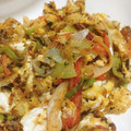 りーこP's cooksnap of when they made 長ネギとカニカマ卵のサッと炒め☆.