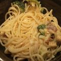 パッソω's cooksnap of when they made トロトロ卵とニンニクのパスタ.