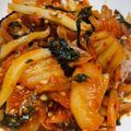 いくたのの's cooksnap of when they made 余ったいかそうめんで♪いかキムチ炒め.