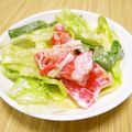 ＠迷子＠'s cooksnap of when they made レタスとカニカマのトマトサラダ.