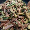 みこひろママ's cooksnap of when they made きゅうりとコンニャクのきんぴら風.