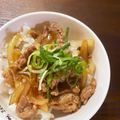 黒いエプロンのタイ人's cooksnap of when they made ～酸味の美～豚バラ肉のポン酢照り焼き丼！.