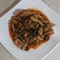 クックHX2GFD☆'s cooksnap of when they made 豚肉キムチ♪簡単豚キムチもやし水菜.
