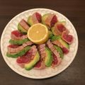 まいっちんぐ♪松子's cooksnap of when they made 刺身嫌いが考案まぐろステーキカルパッチョ.