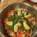 Nicoletti's cooksnap of when they made フライパンで簡単に♪魚介のパエリア.