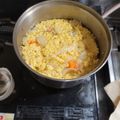 シノンルーズベルト's cooksnap of when they made 簡単♪豆腐と玉ねぎと人参 卵の白だし煮！.