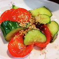 まいっちんぐ！'s cooksnap of when they made ☆きゅうりとトマトのポン酢漬け☆.