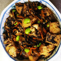 ちくん's cooksnap of when they made ちぎり厚揚げとひじきの煮物.