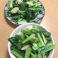 夕飯は６時です's cooksnap of when they made ＊小松菜でにんにく青菜炒め＊おつまみに.