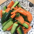夕飯は６時です's cooksnap of when they made ＊ポリポリ食べちゃう野菜の浅漬け＊.