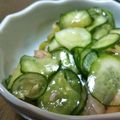 クリーピングタイム☆'s cooksnap of when they made 月下美人のお浸し☆キュウリ和え.