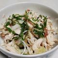 イノコ台所研究所's cooksnap of when they made ササミ、みょうが、玉ねぎの甘酢和え.