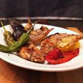 クック5E2Q86☆'s cooksnap of when they made 鶏モモ肉と夏野菜の魚焼きグリル焼き.