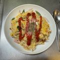 ニッシーマン's cooksnap of when they made ランチに「簡単！納豆オムライス」.