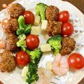 ヌーシ's cooksnap of when they made ミートボールdeお手軽★ピンチョス★.