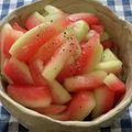 まりこの部屋's cooksnap of when they made 子どももポリポリ★スイカの皮の浅漬け.