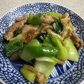 うぐいす♪'s cooksnap of when they made 簡単♬豚こまと青梗菜のオイスター炒め.