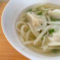 お都水's cooksnap of when they made 冷凍ぎょうざDE水餃子うどん.
