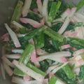 クックプ～'s cooksnap of when they made ❀小松菜と蒲鉾の麺つゆマヨ和え❀.