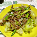 ぴんくぺっぱ's cooksnap of when they made アスパラとレタスの中華風炒め.