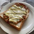 たまゴン♪'s cooksnap of when they made ＊納豆トースト＊.