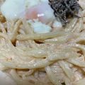 anemonenan's cooksnap of when they made 塩昆布が決め手！明太マヨレモン釜玉うどん.