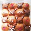 kuma0112's cooksnap of when they made 2色のくまのちぎりパン.
