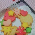 ♡arisa♡'s cooksnap of when they made らぶりぃ～☆お誕生日リースクッキー.