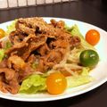 ふたごママちゃん's cooksnap of when they made 甘辛サムギョプサル風おかずサラダ.