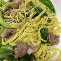 猫めい's cooksnap of when they made 豚バラとレタスのスパゲッティ☆塩ダレで☆.