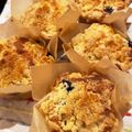 hawaiinoue's cooksnap of when they made ブルーベリーのクランブルマフィン♪.