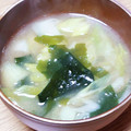 ﾋﾟﾛﾐ♡'s cooksnap of when they made ワカメと長ネギの味噌汁☆.