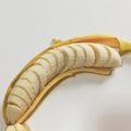 黒豆丸's cooksnap of when they made 包丁いらずのバナナの切り方！.