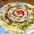 yasutonton's cooksnap of when they made やきそば麺で！簡単お好み焼き.