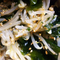 金魚のひらり's cooksnap of when they made もやしとわかめのシャキシャキ！ナムル☆.