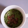 アクセル☆'s cooksnap of when they made 1人おやつに 青汁マグケーキ.