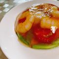 くろだぬき's cooksnap of when they made 海老・枝豆・人参のコンソメゼリー寄せ.