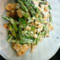 Linlyn's cooksnap of when they made アスパラと鶏胸肉のトウチマヨ炒め.